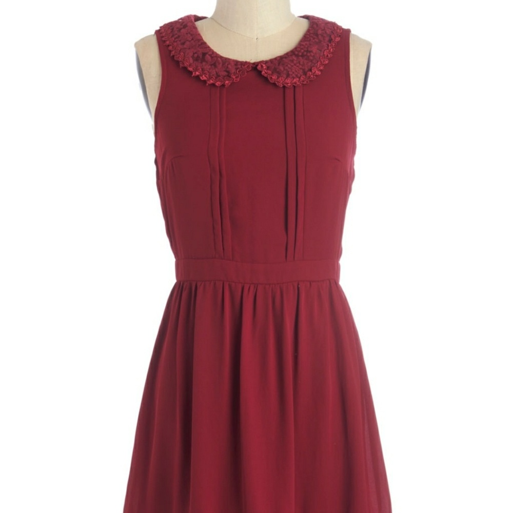 Syntax and Stanzas Dress by Modcloth L Red